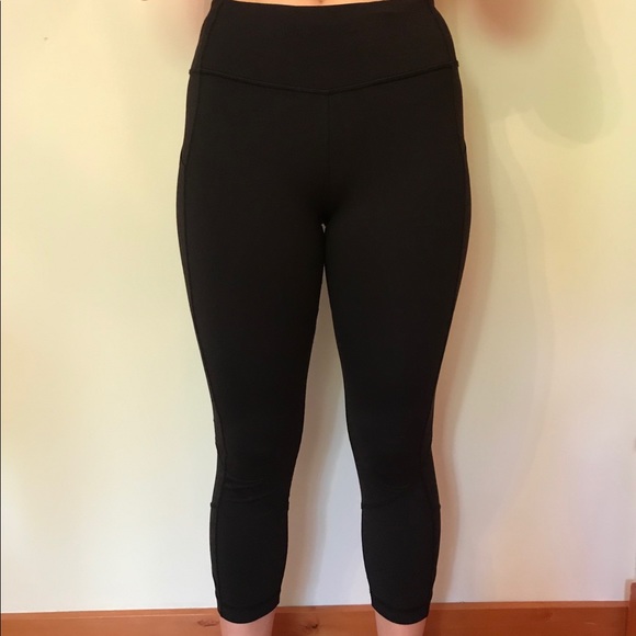 Black cropped pace rival leggings - Picture 4 of 6